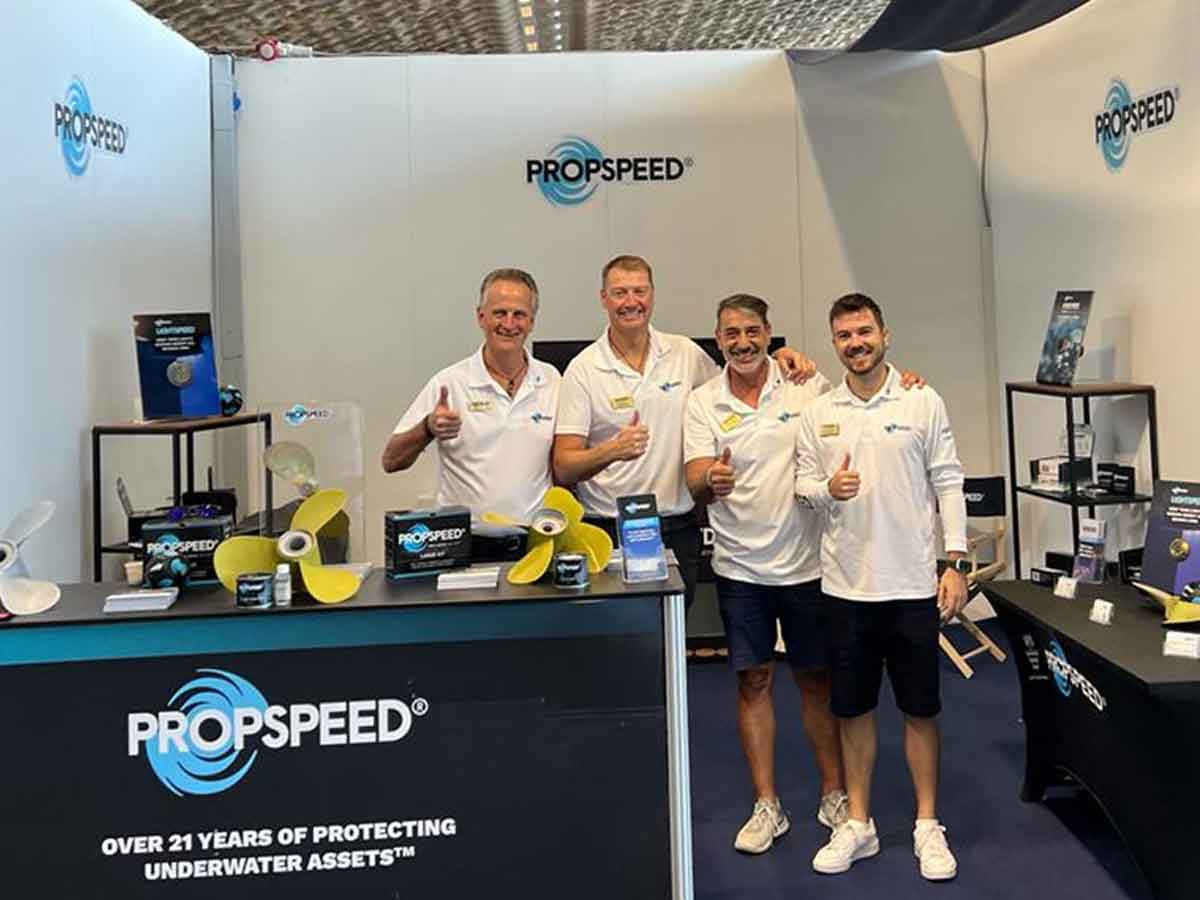 Propspeed team at Genoa Boat Show 2022