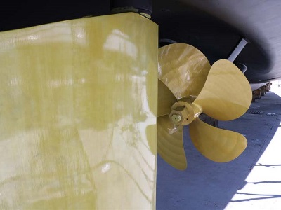 Propspeed on propeller and rudder